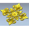Флоральная розетка - 3D модель в формате STL для ЧПУ