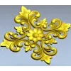 Флоральная розетка - 3D модель в формате STL для ЧПУ