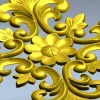 Флоральная розетка - 3D модель в формате STL для ЧПУ