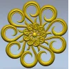 Aurora Rosette - decorative rosette 3D STL for CNC