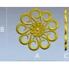 Aurora Rosette - decorative rosette 3D STL for CNC