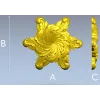 Розетка "Вихрь листьев" - 3D модель STL для ЧПУ