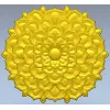 Floral Rosette Relief STL for CNC Router