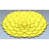 Floral Rosette Relief STL for CNC Router