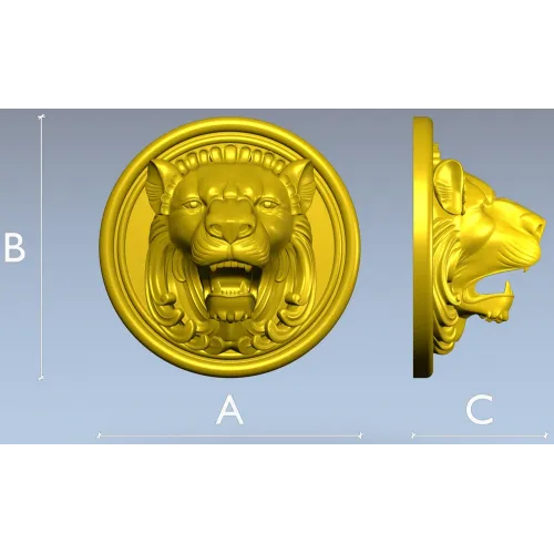 Львиная розетка - 3D модель STL для ЧПУ
