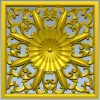 Ornate Square Rosette 3D Model for CNC (STL)
