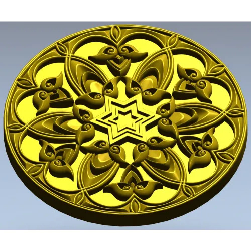 Звёздная розетка - 3D модель STL для ЧПУ фрезера