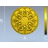 Звёздная розетка - 3D модель STL для ЧПУ фрезера