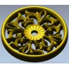 Розетка "Цветочный вензель" - 3D модель STL для ЧПУ