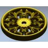 Розетка "Цветочный вензель" - 3D модель STL для ЧПУ