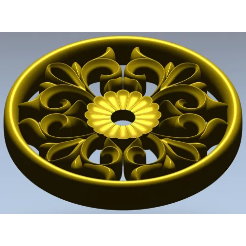 Розетка "Цветочный вензель" - 3D модель STL для ЧПУ