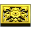 Квадратная розетка "Росинка" - stl модель для ЧПУ