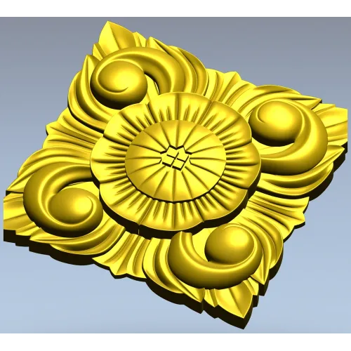 Розетка Витая Роза - 3D модель STL для ЧПУ