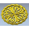 Ornamental Round Rosette - STL 3D Model for CNC Milling