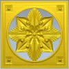 Starflower Rosette - STL 3D model for CNC