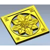 Starflower Rosette - STL 3D model for CNC