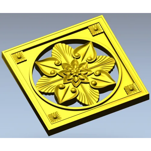 Starflower Rosette - STL 3D model for CNC