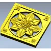 Starflower Rosette - STL 3D model for CNC