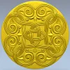 Celtic Knot Rosette STL 3D Model for CNC