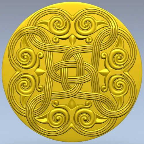 Celtic Knot Rosette STL 3D Model for CNC