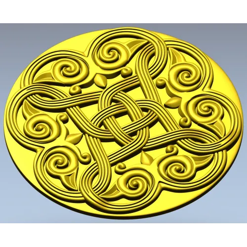 Celtic Knot Rosette STL 3D Model for CNC