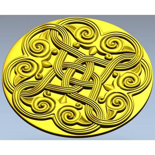 Celtic Knot Rosette STL 3D Model for CNC