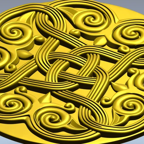 Celtic Knot Rosette STL 3D Model for CNC