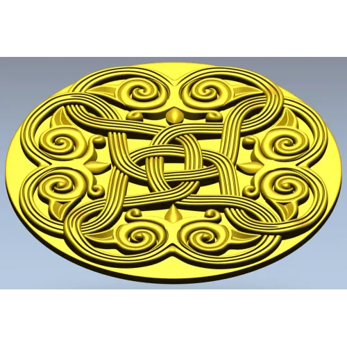 Celtic Knot Rosette STL 3D Model for CNC