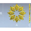 Розетка "Лучистый цветок" - 3D модель в формате STL для ЧПУ