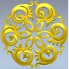 Розетка 3D модель stl - декоративная шестицветная розетка для ЧПУ