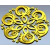 Розетка 3D модель stl - декоративная шестицветная розетка для ЧПУ