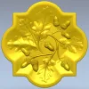 Розетка "Дубовые жёлуди" - 3D модель STL для ЧПУ