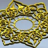 Sunburst Lace Rosette STL for CNC carving