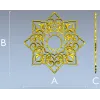 Sunburst Lace Rosette STL for CNC carving