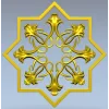 Starflower Rosette - STL 3D model for CNC