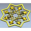 Starflower Rosette - STL 3D model for CNC