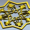 Starflower Rosette - STL 3D model for CNC