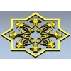 Starflower Rosette - STL 3D model for CNC