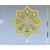 Starflower Rosette - STL 3D model for CNC