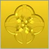 Розетка "Четверник" - 3D модель STL для ЧПУ