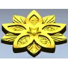 Декоративная розетка "Звёздный цветок" - 3D модель STL для ЧПУ