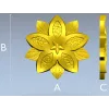 Декоративная розетка "Звёздный цветок" - 3D модель STL для ЧПУ