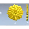 Starleaf Rosette - STL 3D model for CNC carving