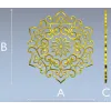 Ажурная розетка "Солнечный цветок" - 3D модель STL для ЧПУ