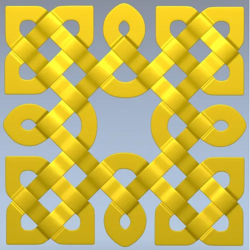 Кельтская розетка - 3D модель STL для ЧПУ фрезера