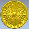 Sunburst Rosette - STL 3D model for CNC milling