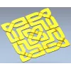 Квадратная розетка "Узловой орнамент" - STL 3D модель для ЧПУ