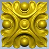 Acanthus Square Rosette STL for CNC Milling