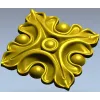 Acanthus Square Rosette STL for CNC Milling