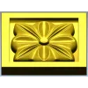 Square Floral Rosette STL for CNC